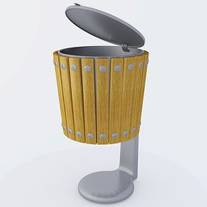 3d model trash street