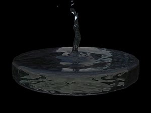 water splash animation 3d model