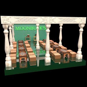 3D model Moonbucks Cafe House