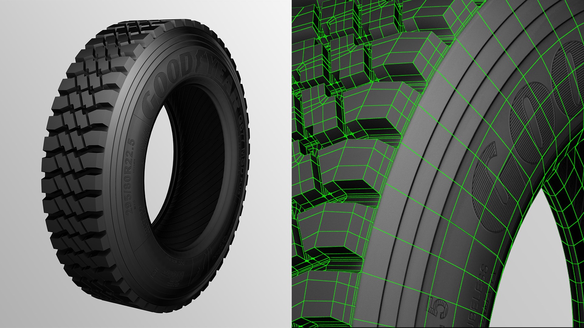 3D LOW POLY TRUCK TIRE - TurboSquid 1864814