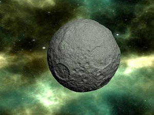 3D planet moon model