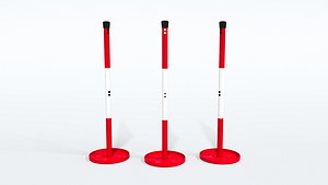 Poles parking 3D model