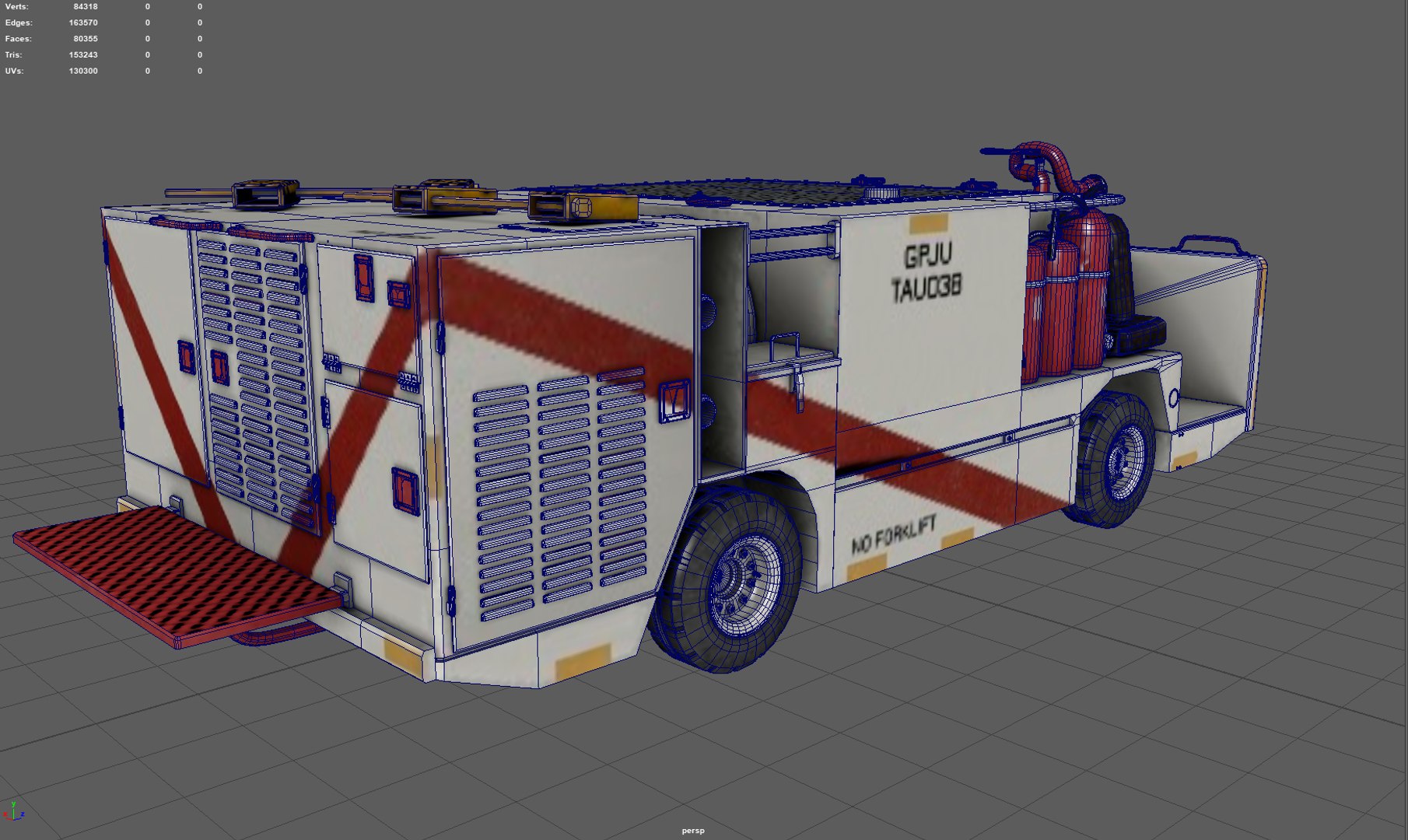 3D P25 Fire Engine Model - TurboSquid 2047832