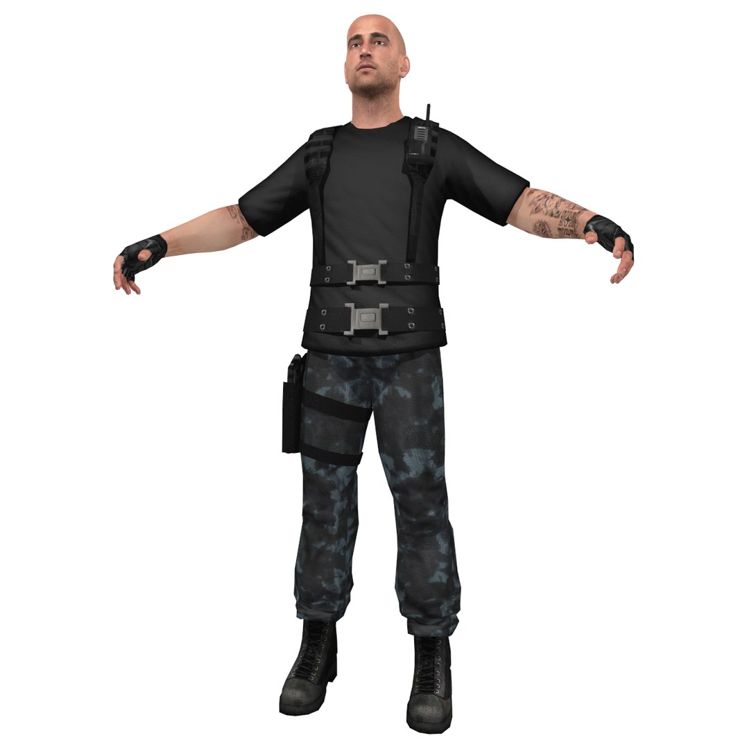 3ds Max Mercenary Soldier