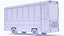 Modelo 3D estilizado de ônibus em baixa poligonagem