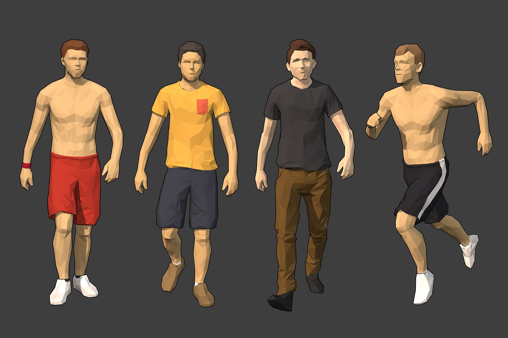 Rigged People 3D Model - TurboSquid 1336180