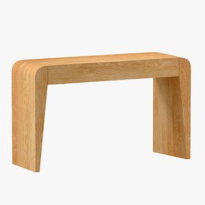 3D SELENA WOOD VANITY TABLE Crate Barrel