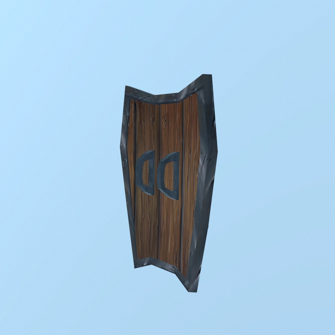 3D model shield hand painted - TurboSquid 1170983