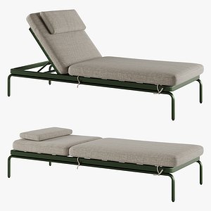 3D Chaise longue Taormina model