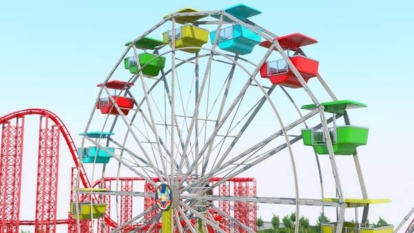 3D Amusement Park model - TurboSquid 1815377