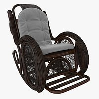 Rotang Armchair Dark