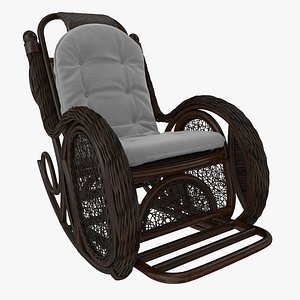 Rotang Armchair Dark
