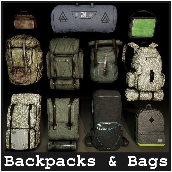 3D model Backpacks Bags 22 Variations - TurboSquid 1984331