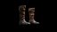 Botas de cuero medievales