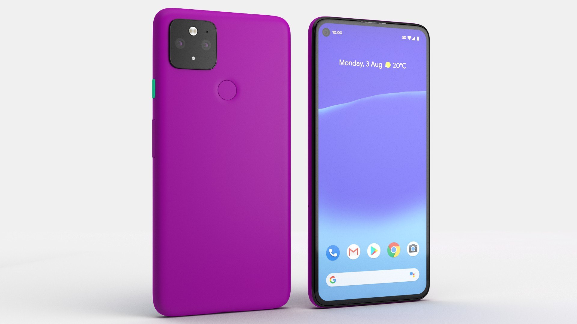 5G Mobile Phone Deeply Purple 3D model preview