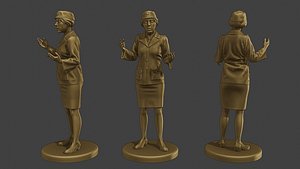 3D CzechoSlovak Female Communist Police FCCP1 7