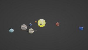 3D model Soalar System Universe