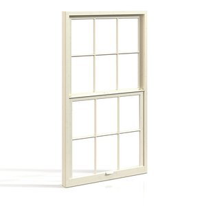 Hurricane Proof Pvc Single Glazed Vertical Sliding Glass Window PBR