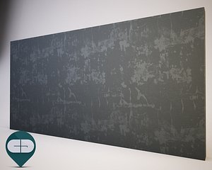 3D plaster wall worn model