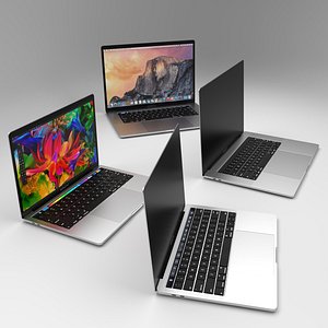 3d model new apple macbook pro