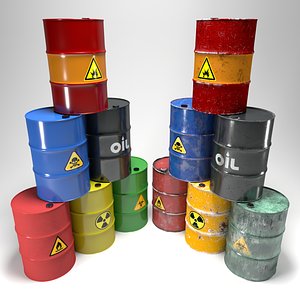 3D barrels modelled