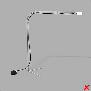 free lamp standing 3d model