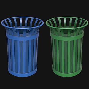 Recycle Bin Game Ready PBR
