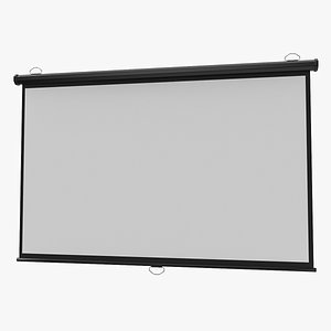 Projector Screen-1 3D Model