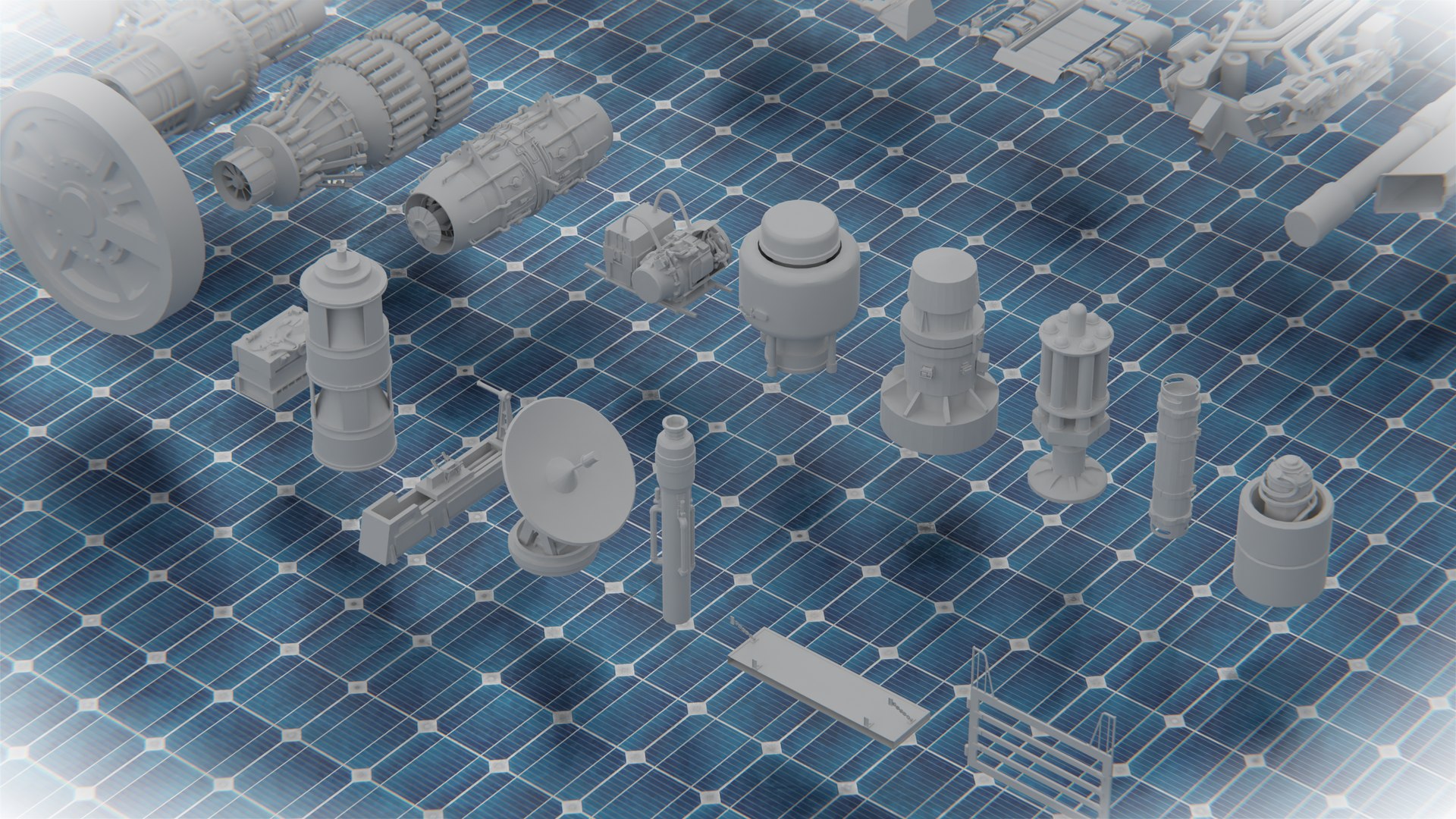 Scifi Various Kitbash 3D model - TurboSquid 2137286