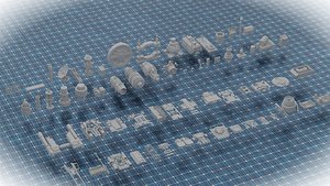 Scifi Various Kitbash 3D model