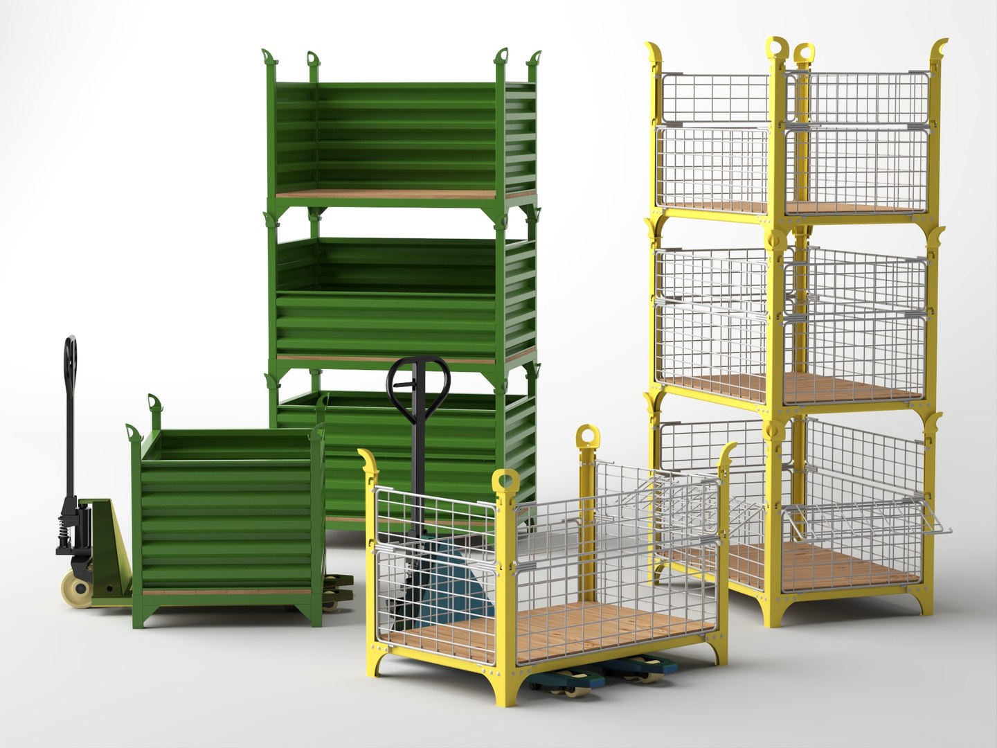 Warehouse Stackable Steel Container  Manual Pallet Jack Asset 3D model https://p.turbosquid.com/ts-thumb/Xx/0nyKTm/Jl/14/jpg/1785378460/1920x1080/fit_q87/3923c08916c2af645812340ece1b1172b47d30b9/14.jpg