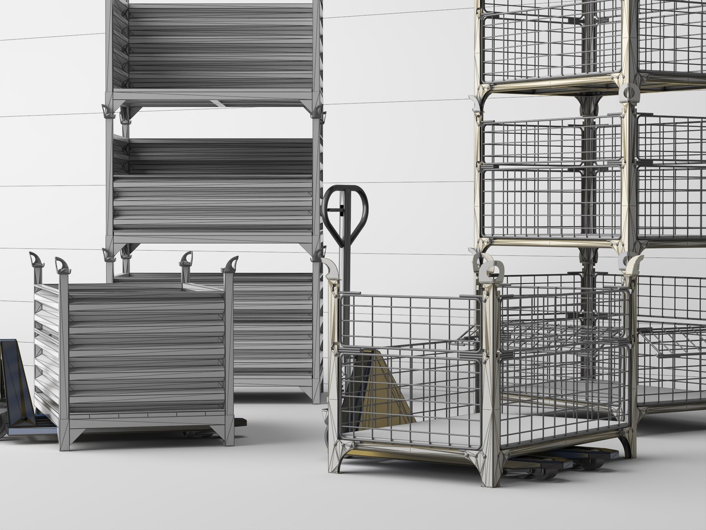 Warehouse Stackable Steel Container  Manual Pallet Jack Asset 3D model https://p.turbosquid.com/ts-thumb/Xx/0nyKTm/NE/111/jpg/1785378524/1920x1080/fit_q87/65729624119c1ac3cbf9e4ec547a7756cf35c59e/111.jpg