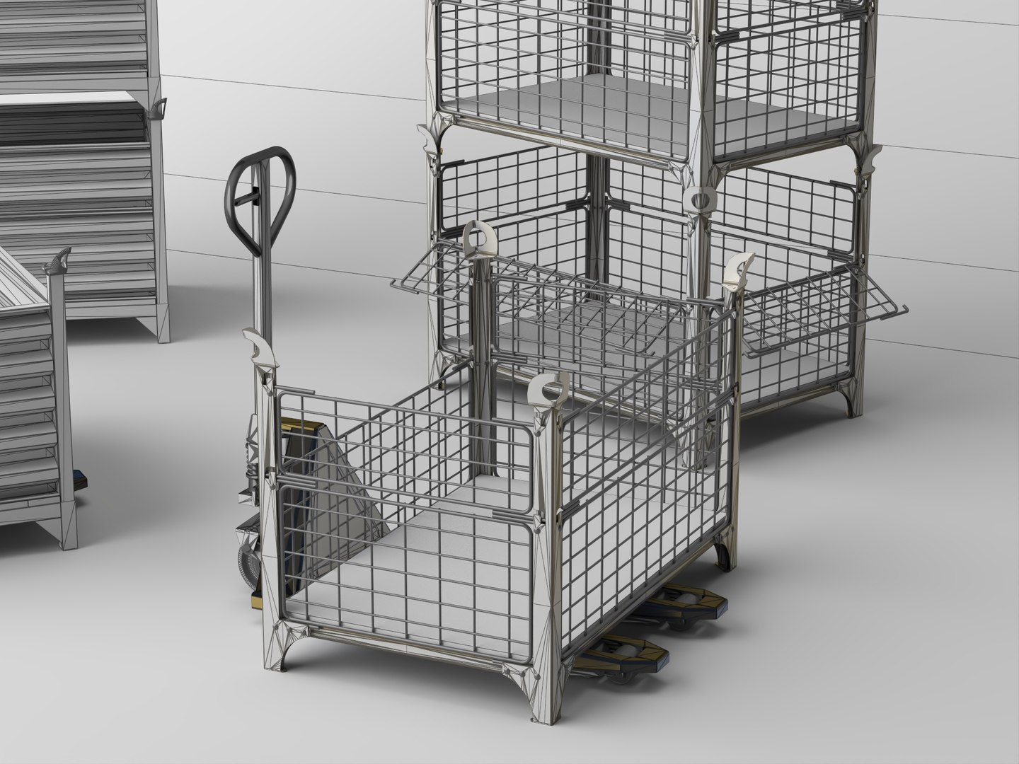 Warehouse Stackable Steel Container  Manual Pallet Jack Asset 3D model https://p.turbosquid.com/ts-thumb/Xx/0nyKTm/ns/19/jpg/1785378496/1920x1080/fit_q87/c7dcc81796cc8665f77024df43db38ab1f13a31a/19.jpg