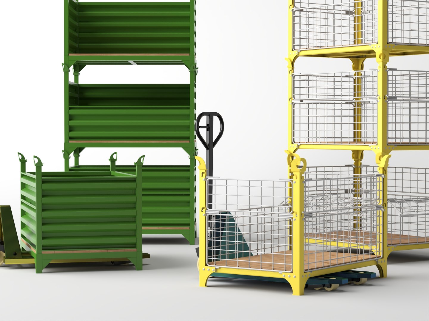 Warehouse Stackable Steel Container  Manual Pallet Jack Asset 3D model https://p.turbosquid.com/ts-thumb/Xx/0nyKTm/r4/15/jpg/1785378466/1920x1080/fit_q87/e0f4f07d03a7256941603d90aecd50430fb1f2e8/15.jpg
