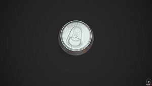 440ml Can with Water Droplets and 3 LODs