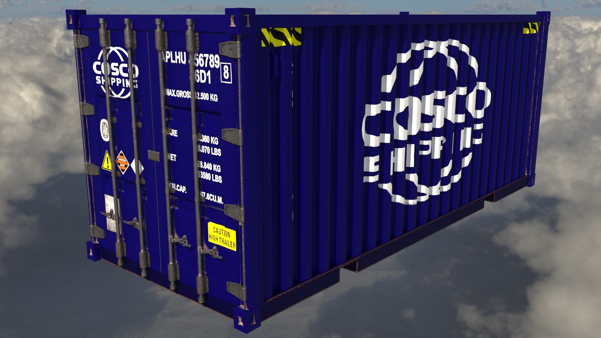 3D Shipping Container Cosco Model - TurboSquid 1494861