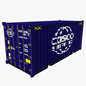 3D shipping container cosco model