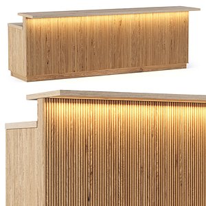 Ebbi wooden bar counter