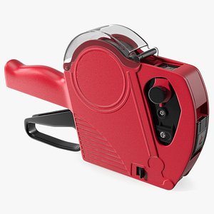 Retail Pricing Labeller with Labeling Tape 3D model