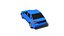 Racing ring car hatchback low poly 3D model FRF2X10S
