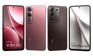 Vivo Y31 Rose Red And Y31 Pro Mocha Brown 3D model