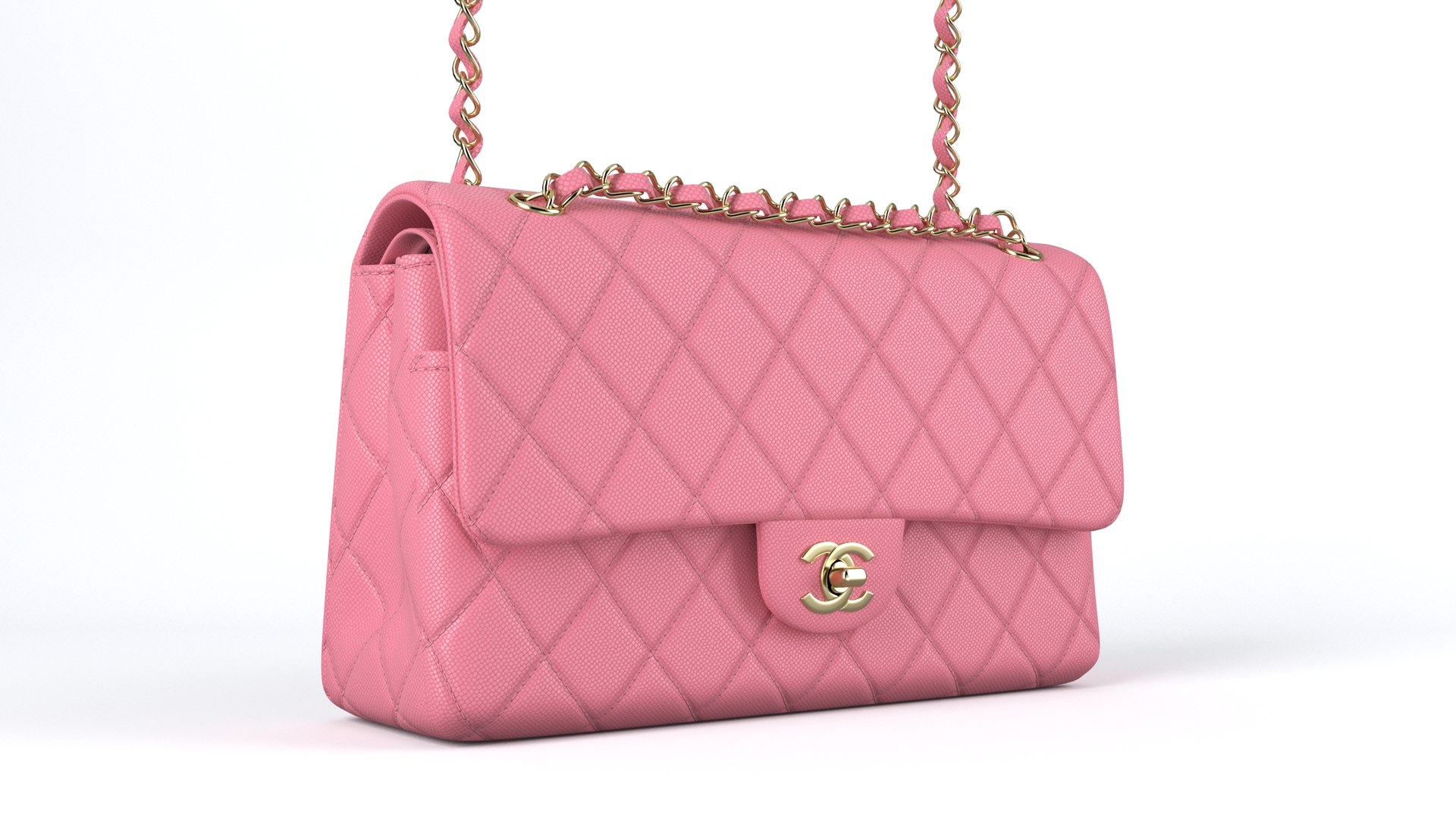 Chanel Classic Double Flap With 4 Colors PBR 3 3D Model - TurboSquid ...