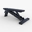 3D Barbell Rack Stand model