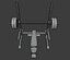 3D Barbell Rack Stand model