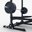 3D Barbell Rack Stand model