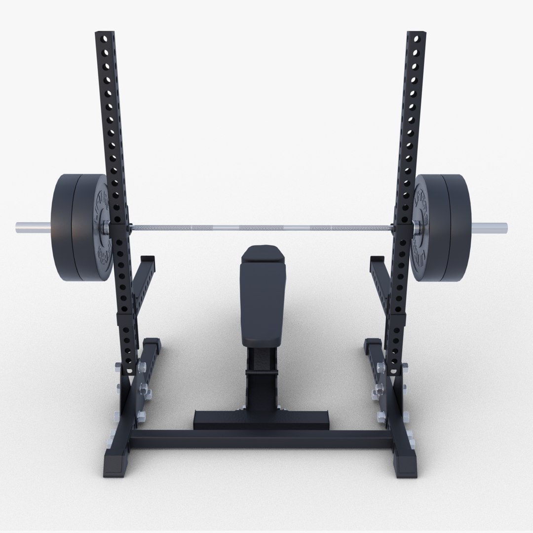 3D Barbell Rack Stand Model - TurboSquid 1911400