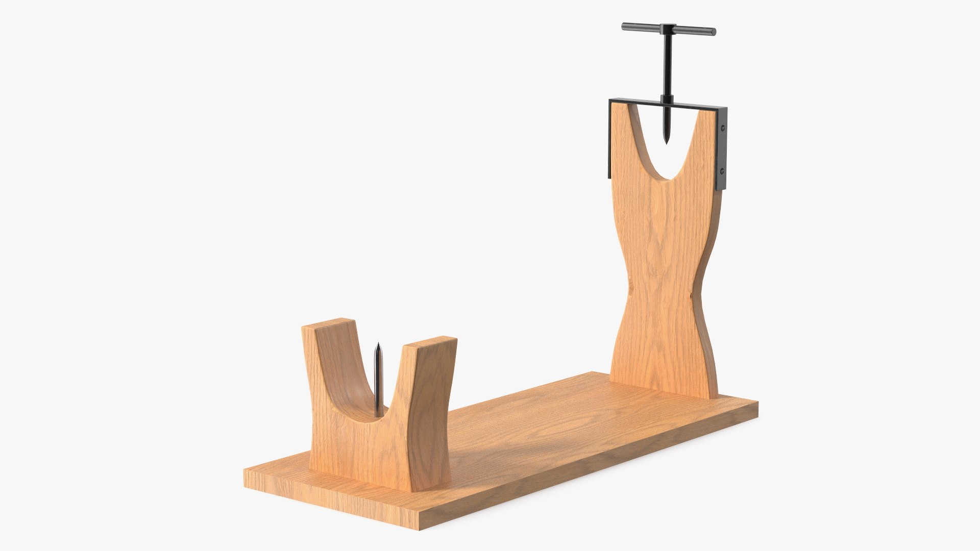 Wood Jamon Holder 3D model preview