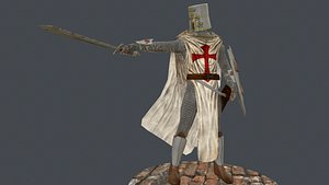 3d templar warrior medieval