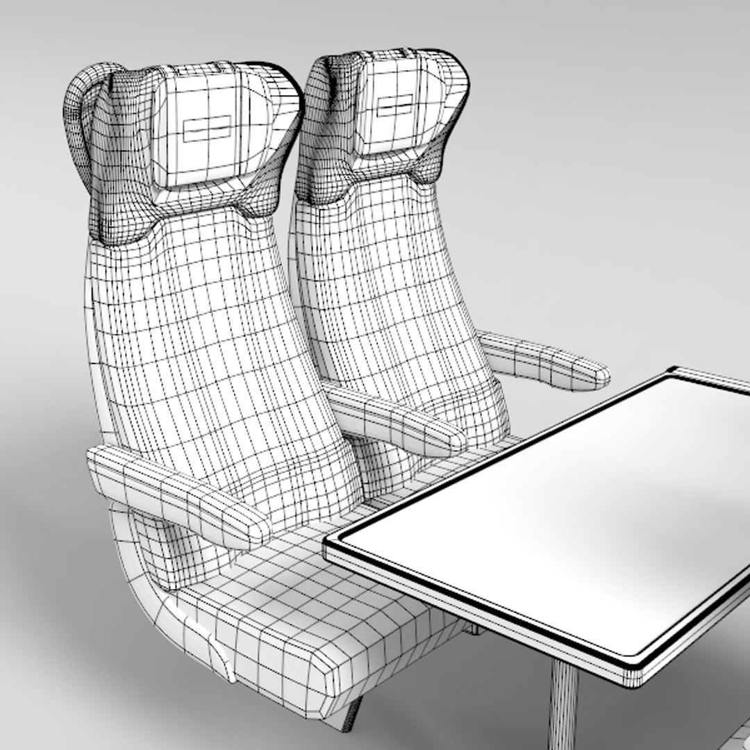 3d Train Seat