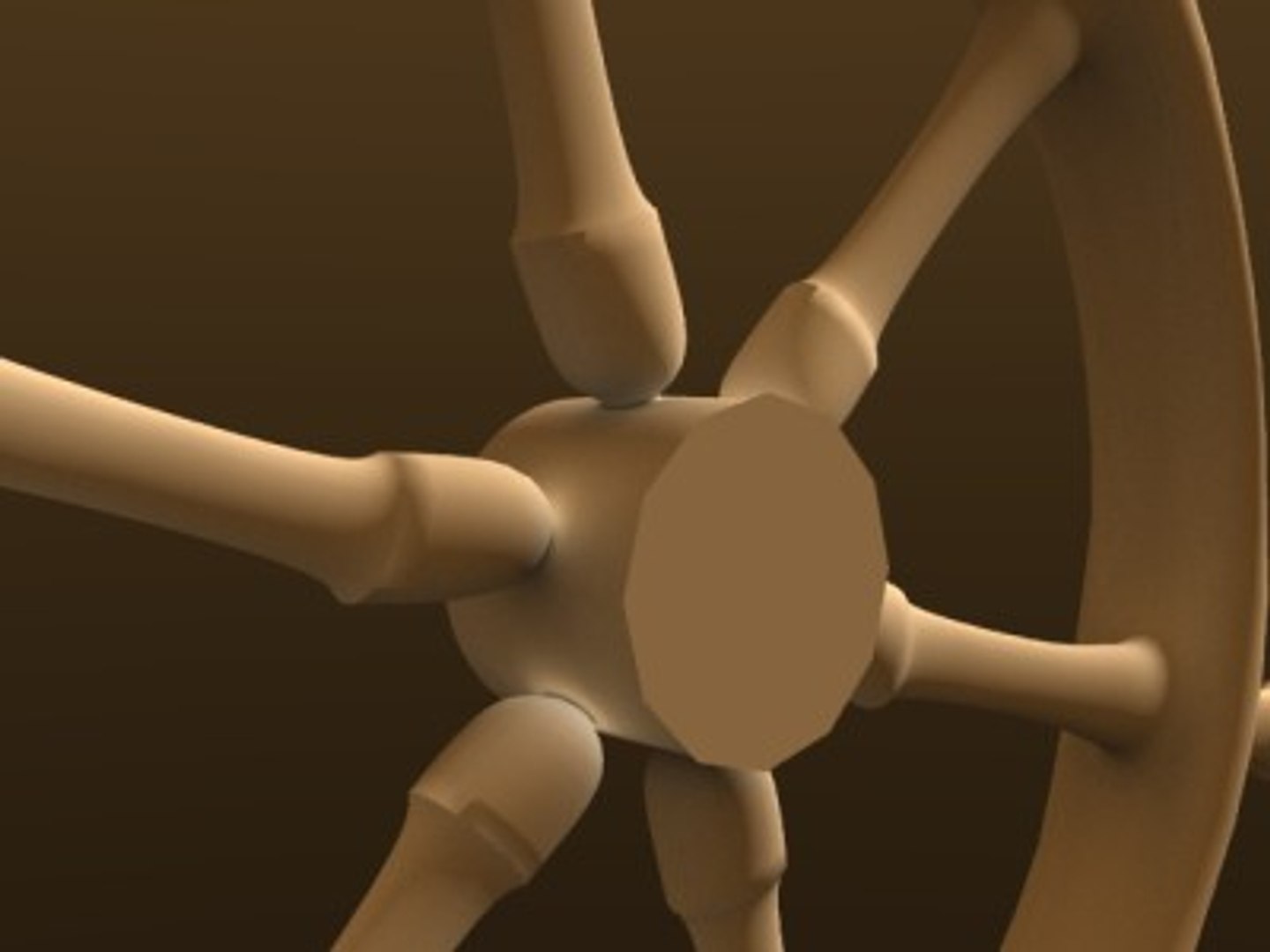 Rudder Pirates Ship 3d Model